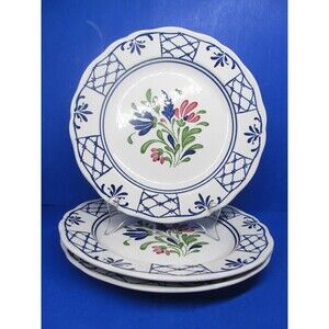Johnson Brothers Provincial Scalloped Edge 9 3/4" Dinner Plates Set of 3